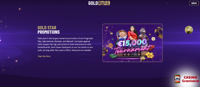 Goldroll Casino bonus